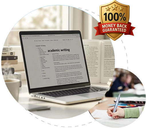Student writing thesis notes