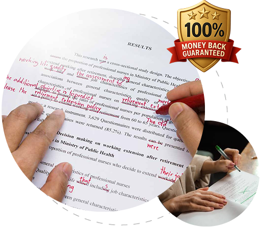 Student writing thesis notes